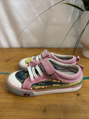 See Kai Run Pink Metallic Sneaker